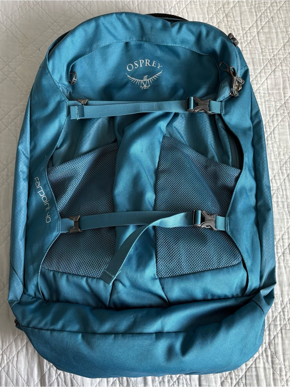 OSPREY Farpoint 40L Blue Travel Backpack Carry On